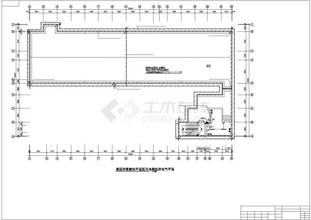 深圳某综合医院5层J型病房楼全套电气施工设计CAD图纸-图二