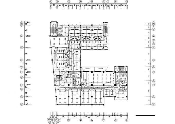 呼和浩特市某医院5500平米6层医技楼全套电气施工设计CAD图纸_图1