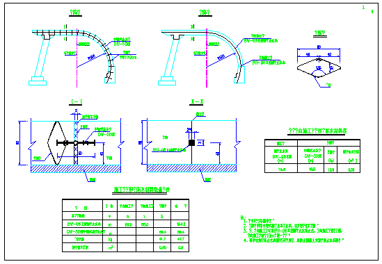 某棚洞段施工缝沉降缝防水CAD设计图_图1