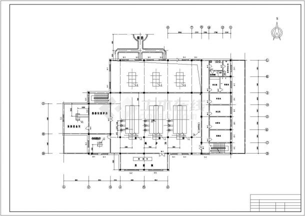 扬州某15万平米采暖锅炉房工艺设计全套cad图纸(含设 计 施 工 说 明)-图二