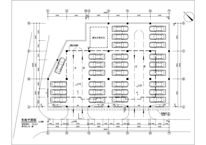 某市政工程带地下车库住宅楼全套建筑施工cad图(含总平面定位图)_图1
