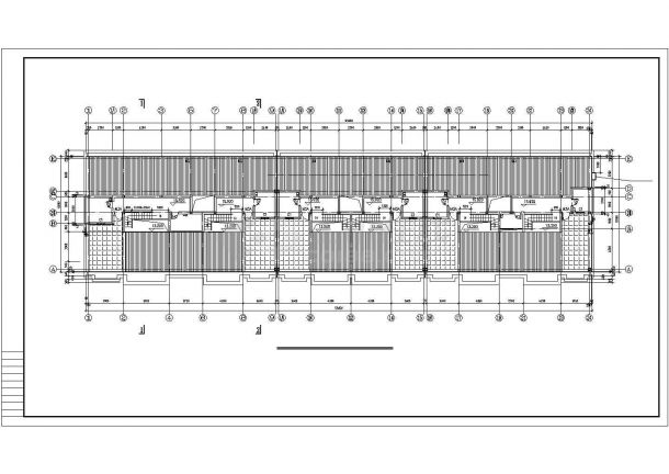 重庆市某小区2800平米五层框混结构商住楼建筑设计CAD图纸（底层商铺）-图一