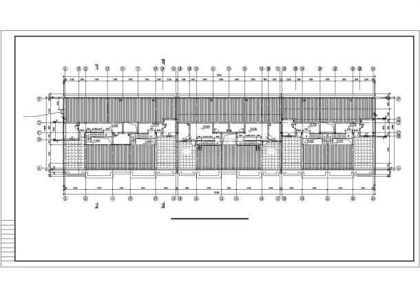 重庆市某小区2800平米五层框混结构商住楼建筑设计CAD图纸（底层商铺）-图二