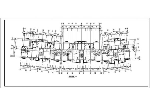 沧州某小区两套6层砖混结构住宅楼建筑设计CAD图纸（不含半地下室）-图一