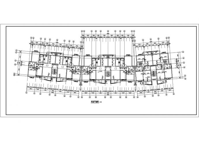 沧州某小区两套6层砖混结构住宅楼建筑设计CAD图纸（不含半地下室）_图1