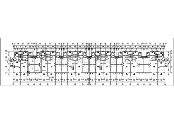 1.2万平米8层框架结构住宅楼平面设计CAD图纸（含架空车库层）-图一