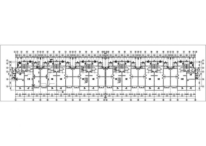 1.2万平米8层框架结构住宅楼平面设计CAD图纸（含架空车库层）_图1