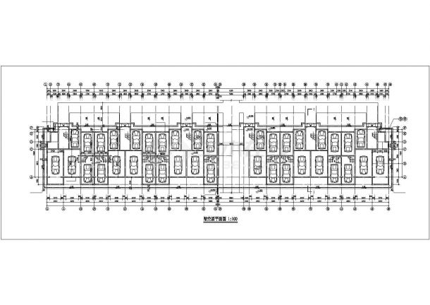 1.2万平米8层框架结构住宅楼平面设计CAD图纸（含架空车库层）-图二
