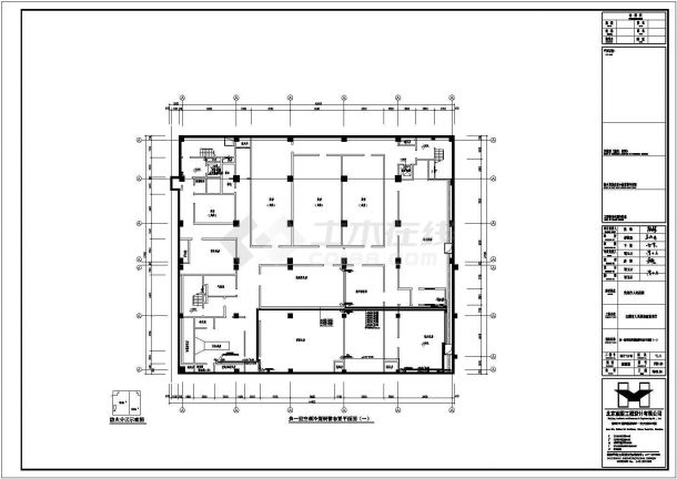 兰溪市某医院改造空调工程施工设计CAD图纸-图一