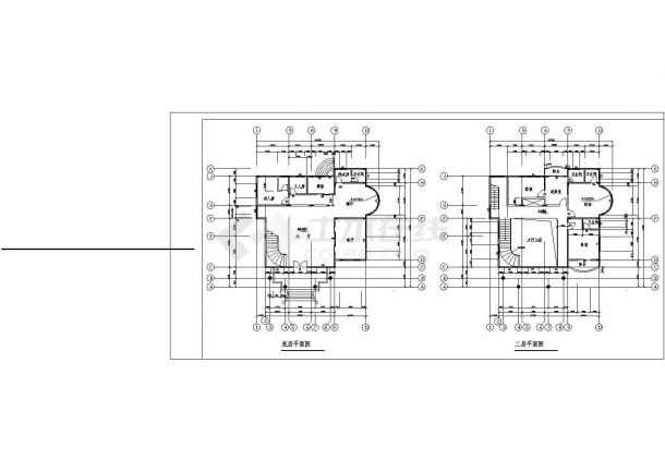 证大满庭芳三层小别墅整体施工设计CAD图纸方案-图一