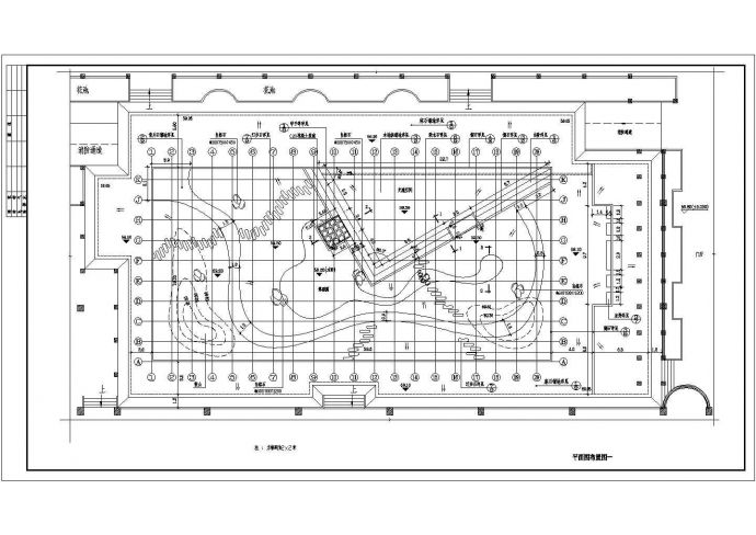 某建筑工程CAD施工图平面布置图_图1