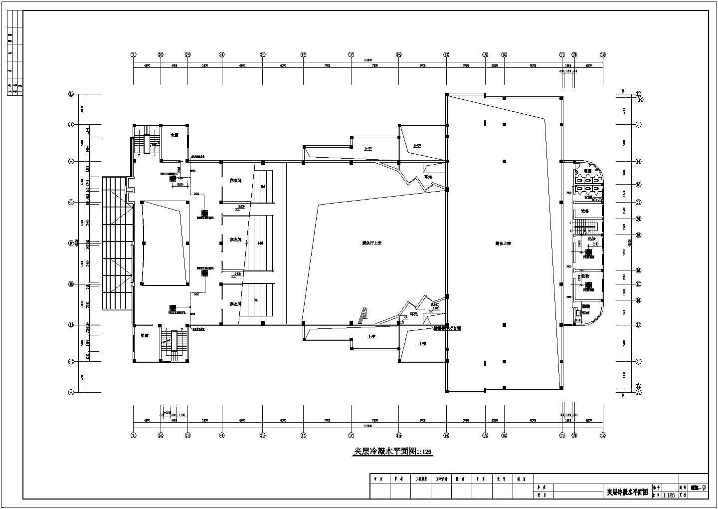 海宁市某剧院VRV空调系统全套施工设计CAD图纸
