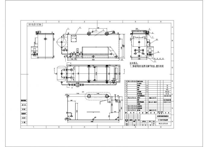 10吨每小时组合气浮CAD建筑设计施工图_图1