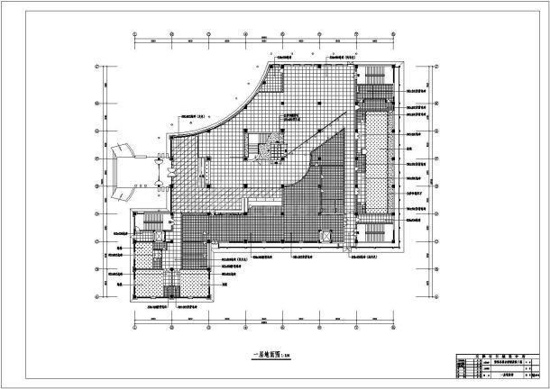 喜福会酒楼整体装修设计CAD图纸（含效果图）-图二