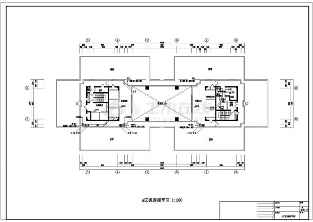 苏州多层办公综合楼空调和通风防排烟全套设计cad图纸-图二