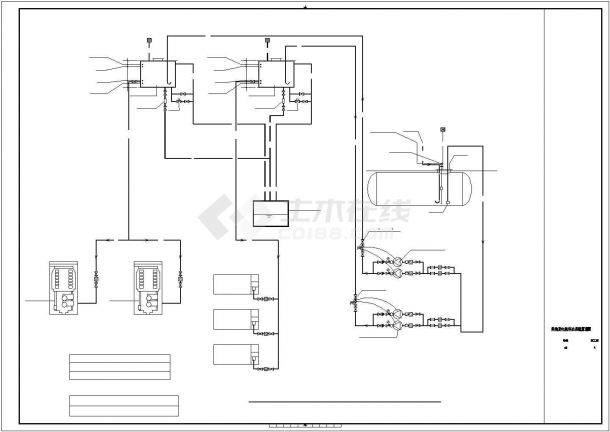 某地地下一层空调设计施工CAD图纸-图一