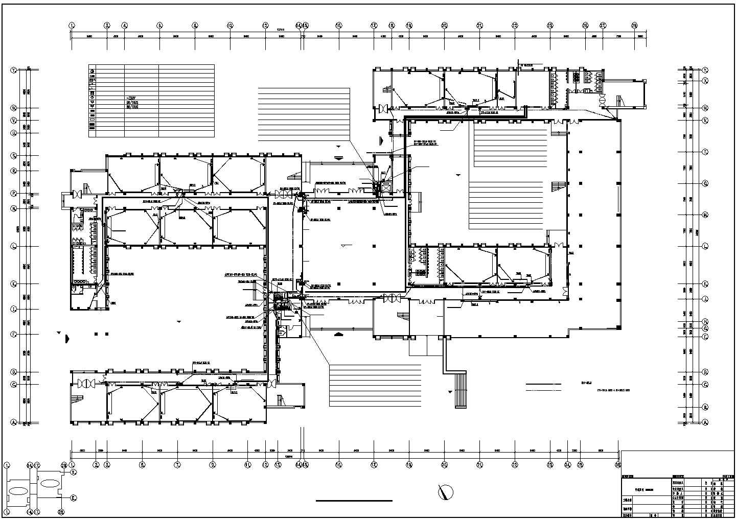 山东知名大学公共教学楼电气施工CAD设计图纸