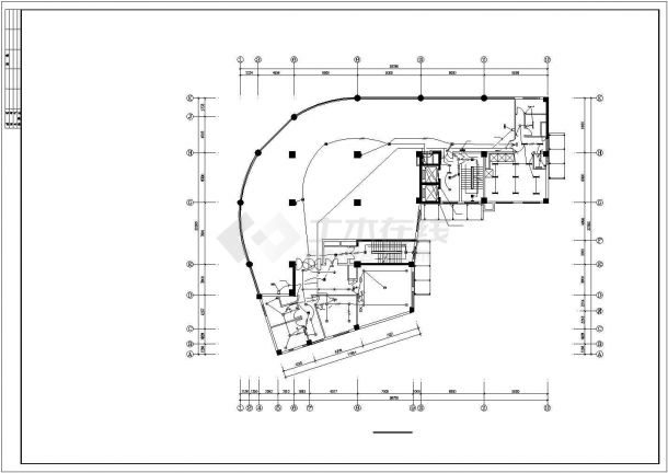郑州市某商业街15层框架结构星级酒店全套电气施工设计CAD图纸-图一
