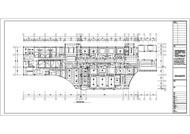 舟山市某临街五层框架结构商务酒店全套电气施工设计CAD图纸-图二