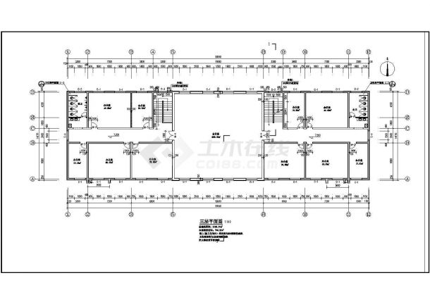 【山西】某高层办公楼给排水CAD建筑设计施工图-图一