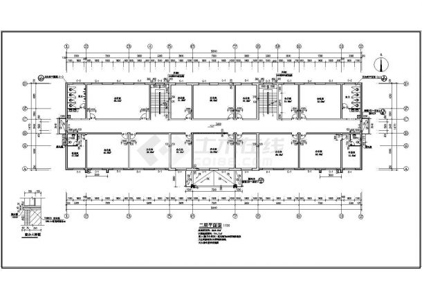 【山西】某高层办公楼给排水CAD建筑设计施工图-图二