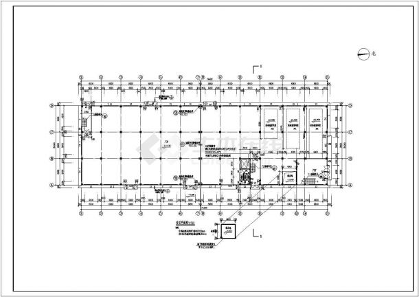 南通市某著名企业厂房建筑全套结构CAD施工图纸（含结构图）-图一
