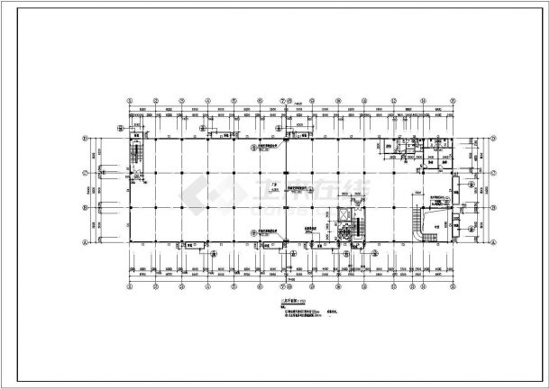 南通市某著名企业厂房建筑全套结构CAD施工图纸（含结构图）-图二