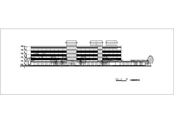 无锡市某商业街6100平米6层框架结构商务酒店建筑设计CAD图纸-图一
