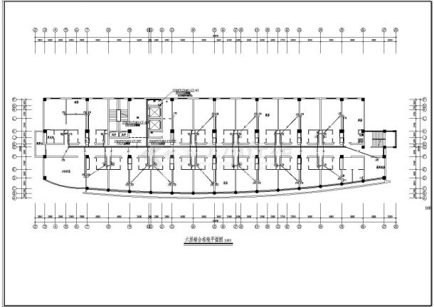 [施工图]社区八层大楼综合布线系统CAD建筑设计施工图-图二