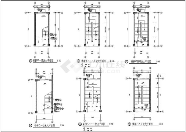 某城市小学教学楼规划方案cad施工图-图二