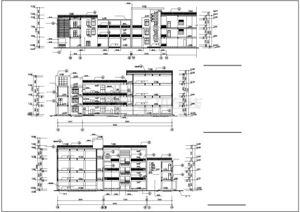 艺术楼建筑规划CAD方案详图-图一