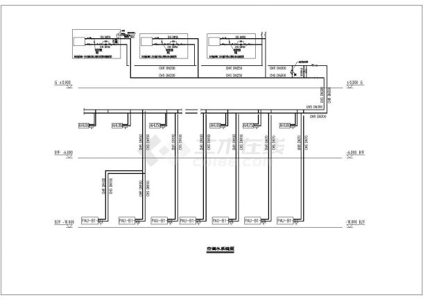 某大型地下购物中心空调通风设计cad全套施工图（含设计及施工说明）-图一
