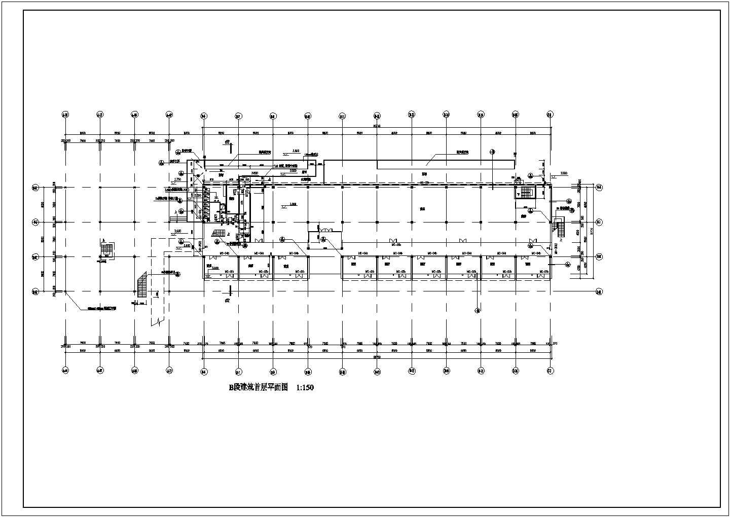 广场设计_某地OCT生态广场建筑设计CAD图