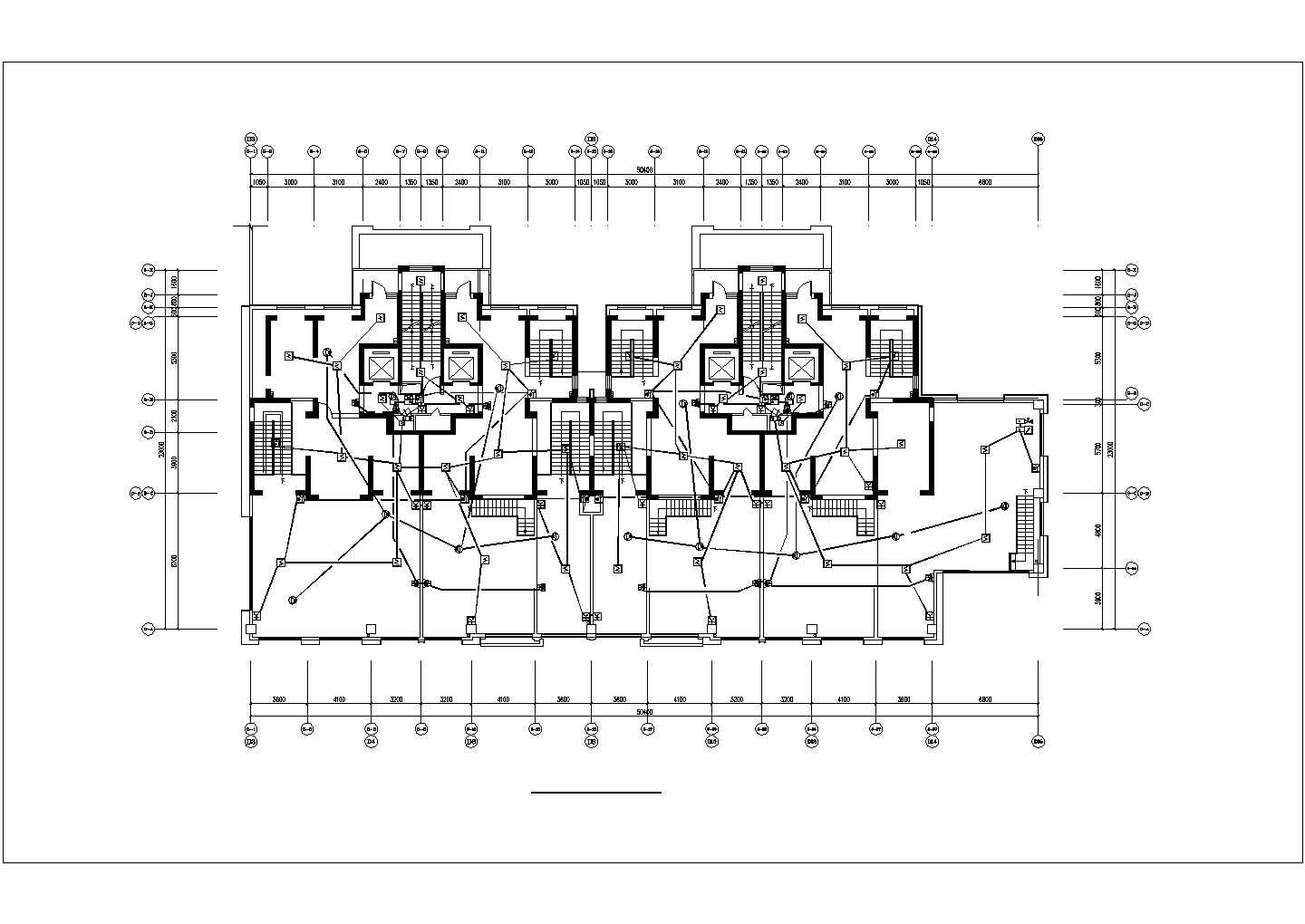 某小区1.9万平米32层住宅楼全套弱电施工设计CAD图纸