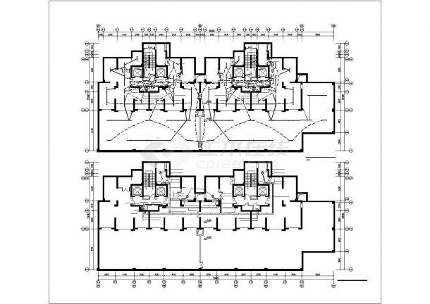 广州某小区34层框架住宅楼全套电气施工设计CAD图纸（含地下2层）-图二