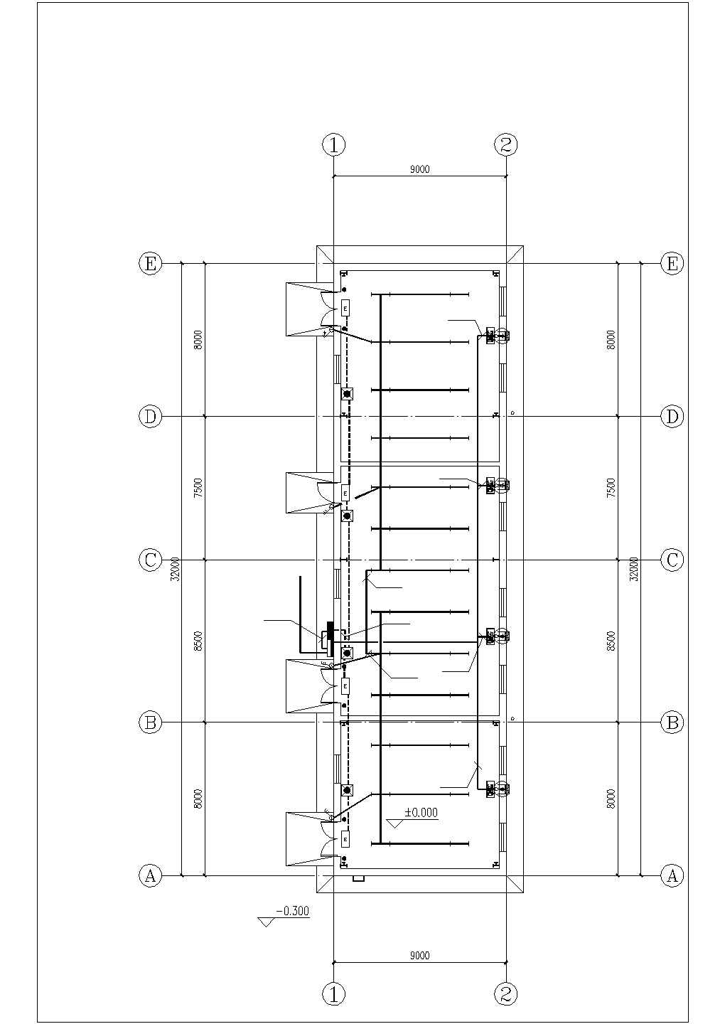广州某食品厂288平米单层废品收购站电气施工设计CAD图纸