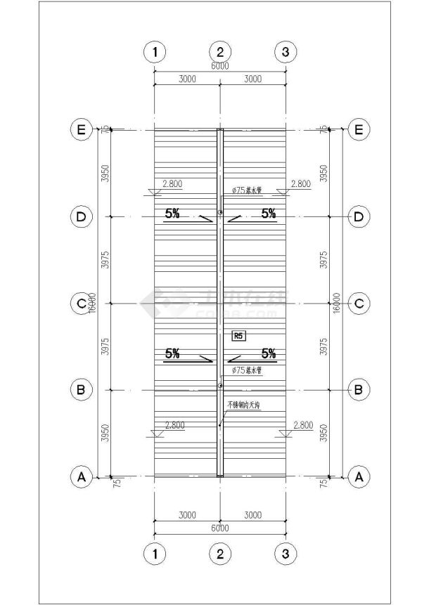 徐州某中学占地92平米钢结构自行车停车棚建筑设计CAD图纸-图一