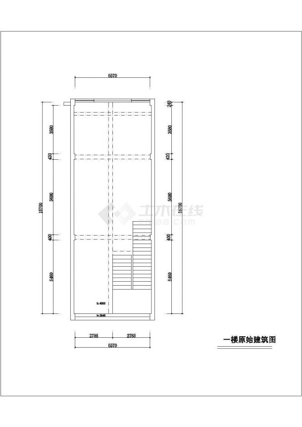 浙江省杭州市许昌茶社全套装修施工设计CAD图纸-图一
