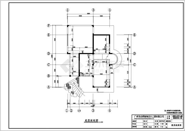 中南城阅时光图书室底层平面布置CAD图纸-图二
