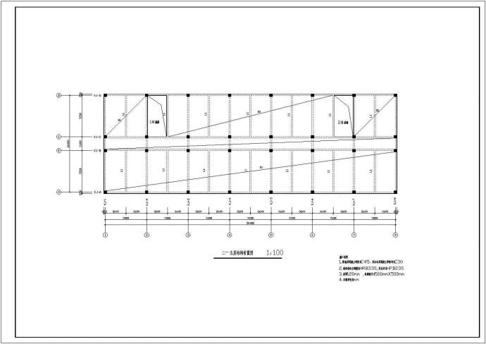 攀枝花市某中学6层框架结构教学楼全套结构设计CAD图纸_图1