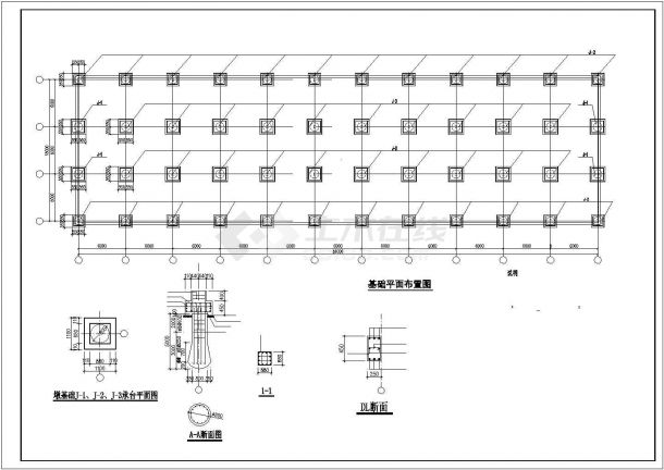 常州市某工厂单层轻钢结构厂房全套结构设计CAD图纸-图二