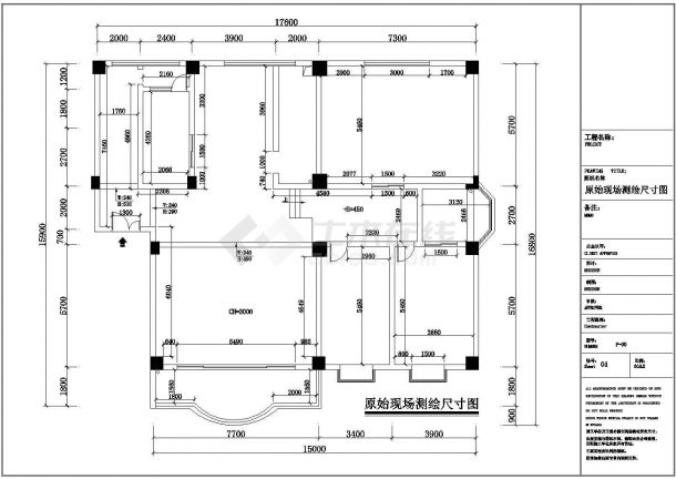 华美科技园人才公寓全套施工设计CAD图纸-图一