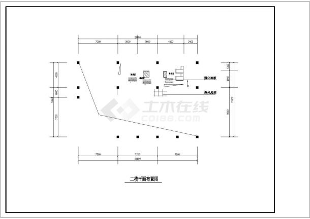 售楼中心_某楼盘两层售楼中心CAD图纸-图二