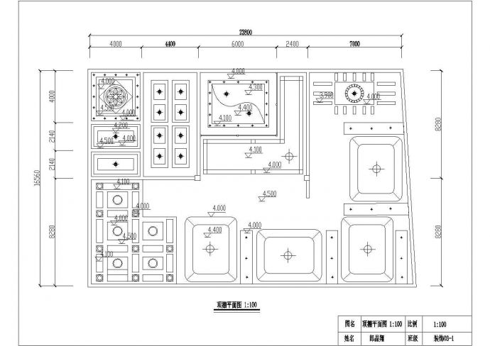 展厅设计_清水家园展厅设计CAD图_图1