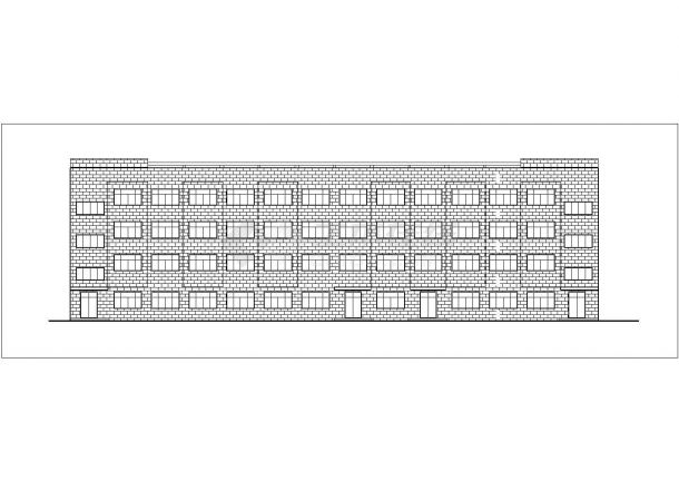 广州市某工厂占地920平米4层砖混结构办公楼全套建筑设计CAD图纸-图二