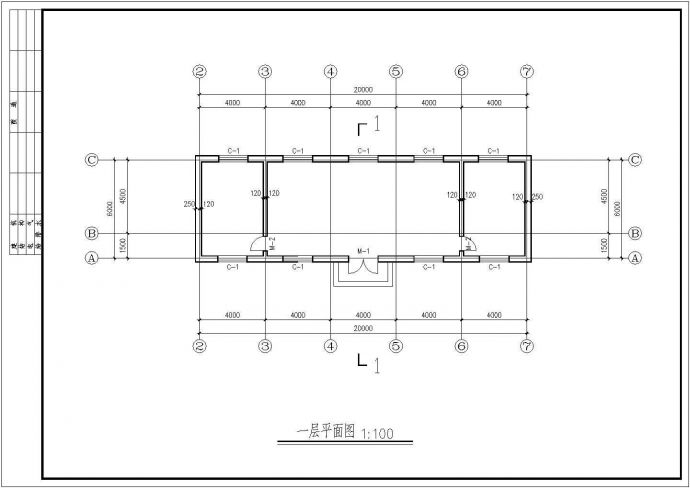 售楼中心设计_某楼盘售楼中心设计方案CAD图_图1