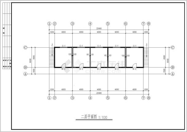 售楼中心设计_某楼盘售楼中心设计方案CAD图-图二