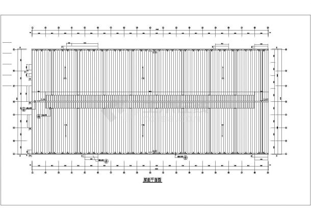 某家具制造厂1.2万平米单层钢结构加工车间结构设计CAD图纸-图二