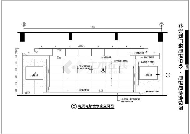 广播中心_某市广播电视中心建筑CAD图-图二