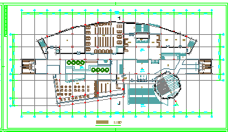 某校图书馆建筑cad施工设计图